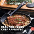 DI ORO Silicone Spatula Set, 3pc, Rubber Kitchen Spatulas for Baking, Cooking, & Mixing, Black