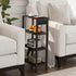 TB01BK080 TUTOTAK Narrow Side Table with Charging Station,Small End Table with USB Ports and Outlets, Skinny Sofa