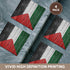 3dRose Palestinian Ceramic Tile Coaster, National Flag of Palestine Painted on Brick Wall (Set of 4)