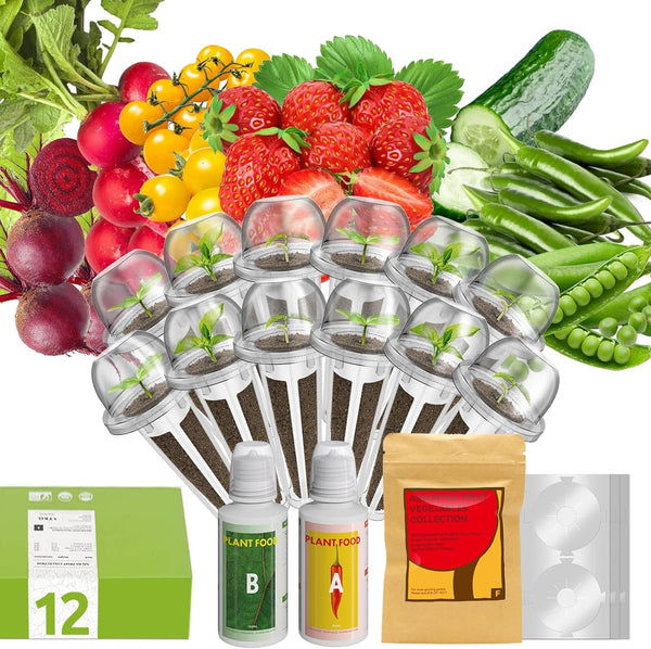 inbloom 12-Pod Fruit Seed Pod Kit for AeroGarden, iDOO, Ahopegarden Hydroponic Growing