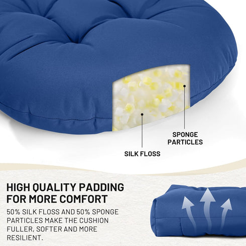 44x19x4 Inches Lokex Adirondack Chair Cushion, Suitable for Indoor and Outdoor use Rocking Chair Cushion, Comes