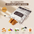 2 Pack Organic Beeswax Bread Bags for Bread & Sourdough, XL Organic Linen Reusable Bread Storage Bag with Removable