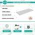 Wallniture Minori Washed White Floating Shelves for Wall Storage, Set of 3 Wood Bathroom Shelves with White Brackets
