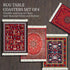 Set Oriental-Style Rug Table Carpet Coaster Absorbent Drink Native American Inspired Colorful Cute & Sturdy Table Rugs