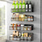 DTUQYX Magnetic Spice Rack for Refrigerator, 4 Pack 100% Metal Strong Magnet