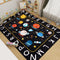 Outer Space Kids Rug,59"X39.4" ABC Alphabet Educational Kids Rugs for Playroom,Non Slip