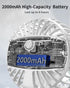 Clip on Fan, Rechargeable Portable Fan with 2000mAh Battery, Stroller Fan with Powerful Clip Design, 3 Wind Speed, 360°