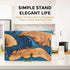 TR-LIFE 4 Pack 8 Inch Plate Holder Stands for Display, Large Gold Metal Picture Easel for Platter, Books, Photos