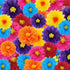 36 Pcs Colorful Mexican Paper Flowers for Floral Party Backdrop Wedding Birthday Craft, 6" 8" 10"