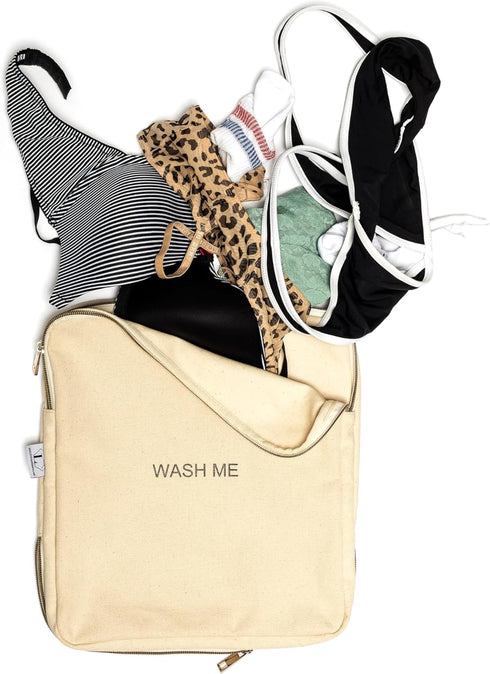 Two-Sided Travel Laundry Bag/Packing Cube for Travel - NATURAL