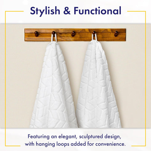 700 Set (6 30 16 100% Alusa Home Ultra Soft & Stylish GSM Luxury Hand Towel Pieces - x in.) - Zero-Twist, Long-Staple