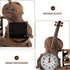 Garneck Violin Pen Pencil Holder, Wooden Stationery Iron Organizer for Desk, Child Plastic Accessories