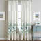 CHF Watercolor Floral Rod Pocket Panel, Aqua, 63"