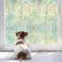 Windimiley Rainbow Window Film Privacy: 3D Stained Glass Windows Clings Decorative Prism Holographic Static Decals Removable Home Window Tint Heat Blocking Bathroom Door Coverings (17.5x78.7In, Pure)
