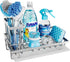 Consumest Sink Caddy, Kitchen Sponge Holder + Dish Brush Holder with Drip Tray for Countertop, Stainless Steel Rustproof