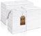 TEAWOO White Washcloths 100 Pack, Highly Absorbent & Quick Drying Face Towels, Premium