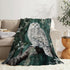 Flintis 50"X40" Cute Owl Blanket Forest Owl Decor Animal Throw Blanket Gifts for Girls Boys Super Warm Soft Plush