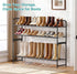 2 Closet 18-Pairs AOODA Long Tier Shoe Rack for Metal Wide Stackable Shoe Storage Organizer for Entryway, Bedroom