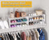 Closet, 2-Tier Closets, Space,Hallway,Bedroom,Bathroom,6-12 White Shoe Rack Organizer for Expandable Shoe Shelf