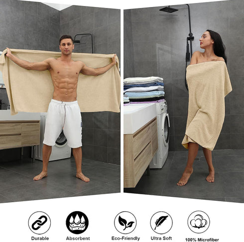 8-Piece Set, 2 2 4 Set Pack 8 Bath Towel Extra Large Bath Towel Sheets, Hand Towels and Washcloths - Highly Absorbent