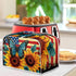 Sunflower Butterfly Print Toaster Cover, 2 Slice, Washable American Flag Kitchen Appliance Protector, Anti-dust Bread