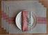 Solino Home Striped Linen Placemats, Set of 4 - 100% Pure Linen Red and Natural Place Mats 14 x 19 Inch for Summer