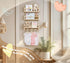 Set 3 CNK Nursery Floating Book Shelves for Wall Mounted of Book Shelf for Kids Room, Toddler Room, Baby Rooms Natural