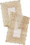 Violet Linen Sevill Decorative Embroidered Cutwork Table Runner - 14" x 54", Ivory