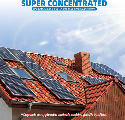 32oz 150 20X Solar Panel Cleaner (Makes Gallons) - Strength Super Concentrated Glass & Solar Panel Cleaning, Industrial