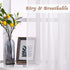NICETOWN 63 Inch Sheer Curtains for Bedroom Windows, Grommet Casual Voile Window Treatments for Living Room, Ivory, 2