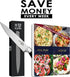 KUMA 3.5 Inch Paring Knife, Pro Bolster Japanese Profile Kitchen Knife for Detailing, Stainless Steel Vegetable & Fruit
