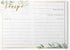 Dashleigh Farmhouse Greenery Recipe Cards, 48 Double Sided 4x6 Cards with Gold Foil, Sage Green Rustic Kitchen Gift
