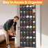 40 Closet Over the Door Shoe Organizer, Large Mesh Pockets Hanging Shoe Rack Organizer for Behind the Door Storage