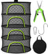 BRIVADO Herb Drying Rack Hanging Mesh 4 Layer 24" with Zipper, Garden Pruning