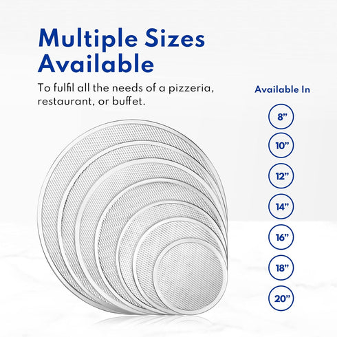 New Star Foodservice Restaurant-Grade Aluminum Pizza Baking Screen, 20-Inch (Pack of 1)