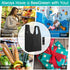BeeGreen 12 Pack Black Reusable Grocery Bags Shopping Bags for Groceries Heavy Duty - Foldable Polyester Grocery Totes