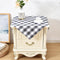 Wolkemer 2 Pack Small Square Tablecloth Farmhouse Checkered Grey and White Gingham