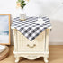 Wolkemer 2 Pack Small Square Tablecloth Farmhouse Checkered Grey and White Gingham