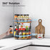 Counter Countertop Across-Star Lazy-Susan-Organizer-Spice-Rack, Rotating Spice Organizer For Cabinet Pantry, Seasoning