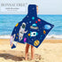 30" 50 Bonsai Tree Spaceman Hooded Beach Towel for Kids, Cute Space Man Bath Towel with Hood, Boy Microfiber Super