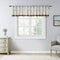 Madison Park Serene Embroidered Light Filtering Curtain Panel, 50x18, Blue for Bedroom Livingroom