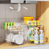 Delamu 2 Sets of 2-Tier Clear Under Sink Organizers, Multi-Purpose Stackable Bathroom Cabinet Storage