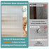 Coavas Reeded Glass Window Privacy Film, 3D Decorative Clings, Peel and Stick Fluted Window Decals (17.5x78.7 in,