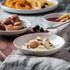 UIBFCWN 3 Oz Ceramic Dipping Bowls, Set of 4, Mini Appetizer Plates for Condiment, BBQ, and Party Dinner