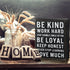 Be Kind Wooden Box Signs - Inspirational Desk Decor with Positive Quotes for Office