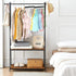 Bra Hanger for Closet, Tank Top Hanger with 20 Hooks Capacity, Foldable Wood Organizer for Dorm & Apartment
