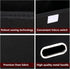 STOREONE Fabric Storage Cube Bins, Foldable Organizer Container with Lids and Metal Handles, Black, 3 Pcs