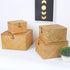 Wicker Shelf Baskets with Lid, Handwoven Seagrass Storage Basket Bins for Home Decor Organizer (Natural, Small)