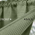 Waffle-Weave Textured Valance for Kitchen - Waterproof Window Curtains (60-inch x 18-inch, Sage, One Panel)