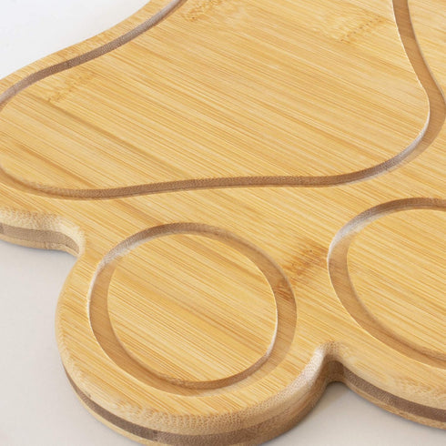 Totally Bamboo Paw Shaped Bamboo Wood Cutting Board, Great Gift for Dog and Cat Lovers